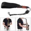 Universal Adjustable Saxophone Neck Strap, Thick Pad Soft PU Leather