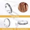 FOCALOOK 925 Silver Women's Celtic Ring Silver Men's Rings 925
