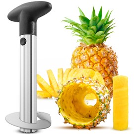 Pineapple Cutter Tool Heavy-Duty Pineapple Corer with Reinforced Welding & Thick Blade -Easy Coring & Ring Slices,Pineapple Slicer Saves Time and Effort.