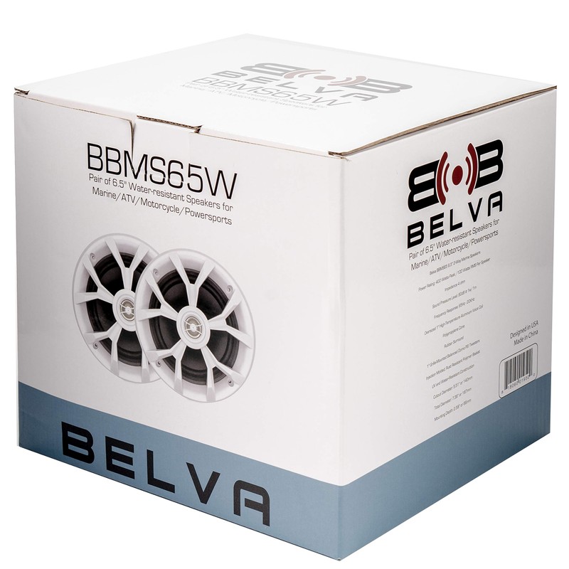 BELVA BBMS65W 400W Peak (200W RMS) 6.5" 2-Way White Coaxial