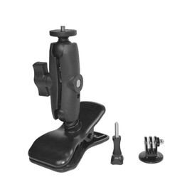 HLEESH Jaws Clamp Mount for GoPro Hero Cameras, Desk Webcam Stand Mount with 360° Ballhead 1/4” Thread for Action Cameras