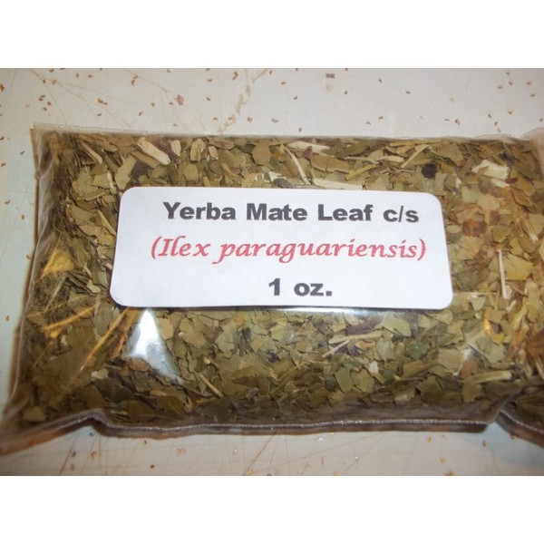 Yerba Mate 1 oz.  Yerba Mate Leaf c/s (Ilex paraguariensis)