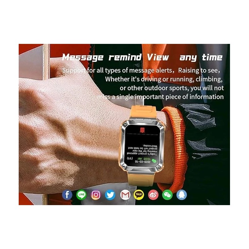 3 in 1 Bluetooth Smart Watch for Android iPhone Military
