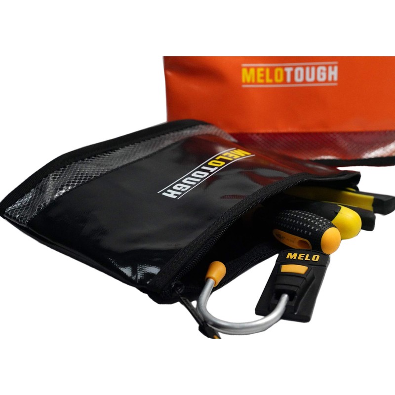 MELOTOUGH Waterproof Material 12 inch Zipper Tool Pouch 2 Pack,