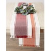 DII Woven Table Runner, Cotton, Redwood, 13x72 (13x77.5, Fringe Included)