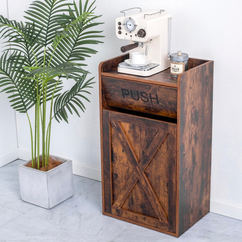 TDLEAYYD 13 Gallons Tilt Out Trash Cabinet, Hidden Trash Can