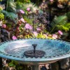 AISITIN Solar Bird Bath Fountain with 6 Nozzles and Brackets,for