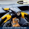 BLOKAUTO 9595 Car Steering Wheel Lock Anti-Theft Device, Visible and