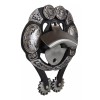 Rustic Western Cowboy Boot Spur With Silver Longhorn Conchos Wall