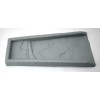 Lake Lite Rock Rain-Run Downspout Splash Block Rugged Plastic Gray