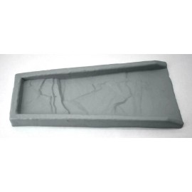 Lake Lite Rock Rain-Run Downspout Splash Block Rugged Plastic Gray Lan Garden