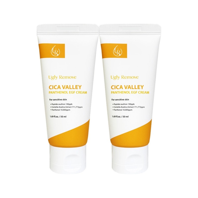 Cica Valley EGF Panthenol Repair Cream 50ml 2 Pieces /