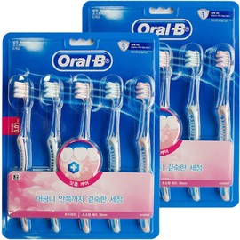 Oral-B Velvet Gum Care Toothbrush 5 x 2 (10 pieces) Ultra-fine bristles / 오랄비 벨벳 잇몸케어 칫솔 5입X2개(10입) 초미세모