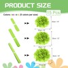 sourcing map 15Pcs Paper Pom Poms, 10, 12, 14 Inch