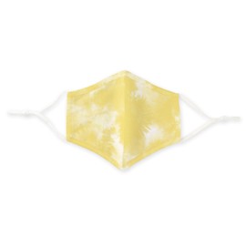 Weddingstar 3-Ply Kid's Washable Cloth Face Mask Reusable and Adjustable with Filter Pocket - Yellow Tie-Dye
