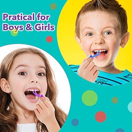Lakeyface 300 Unidades de Hilo Dental para Niños, Lindas Selecciones de Hilo Dental con Forma de Jirafa, Sin Fluoruro y Sin Bpa, Sin Sabor