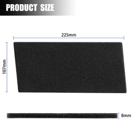 Filter for Bauknecht Privileg Whirlpool HX 481010354757 Dryer Heat Pump Dryer | 225 x 107 x 8 mm | Sponge Filter Mat Condenser Dryer (Pack of 4)