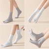 Weuiean CEZD-73 Women's 2 Toe Socks, Crew Socks, Cotton Blend,