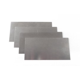 Bundle Set of 4 each Different Thickness Clifton Tool Company 3 x 6 Inches Thin Cabinet Scrapers (0.01, 0.015, 0.020, and 0.025 Inches) UK High Carbon Tool Steel TTWCSx4