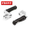 MC MOTOPARTS MPRO Black 40mm Riser CNC Front Foot Pegs