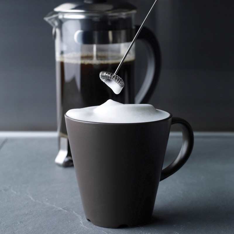 Aerolatte Steam-Free Milk Frother, Satin Finish, 18/8 Stainless Steel Whisk,