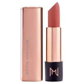 Natasha Moor Makeup Matte Lipstick - Nonstick Lip Stain for Semi Matte Finish, Creamy, Hydrating formula, Highly Pigmented, Best Lip Stick for Women, Cruelty Free | SILK SUEDE Dusty Light Pink (Goal Digger)