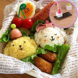 Fejapa DIY Sushi Tool 3+3 Smile Face Laver Seaweed Nori Sushi Punch Embossing Device Rice Ball Onigiri Mould Heart Shape Bento Decoration Rice Ball Molds Seaweed Cutter Cartoon Making Sushi Mold