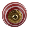 Freak Scene Shabby Chic Ceramic Furniture Knob Red / White