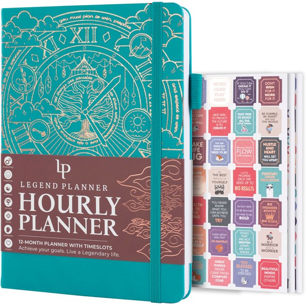 Legend Planner Hourly Schedule Edition – Deluxe Weekly & Daily
