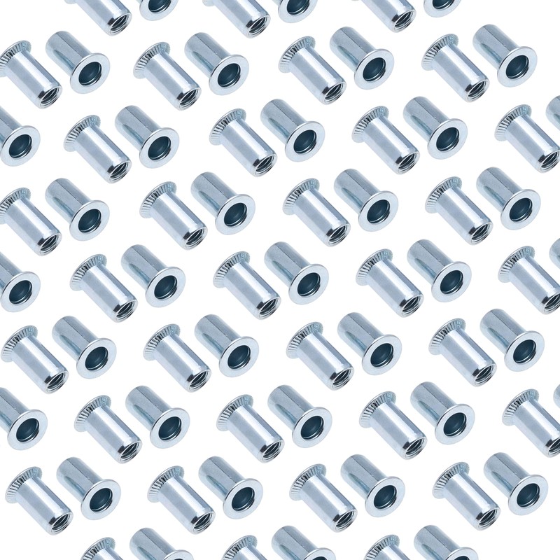 M8 Blind Rivet Nut, Threaded Insert with Countersunk Head, Round