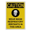OSHA Wear Mask Respiratory Sign, 8.5 x 11 in" OSHA