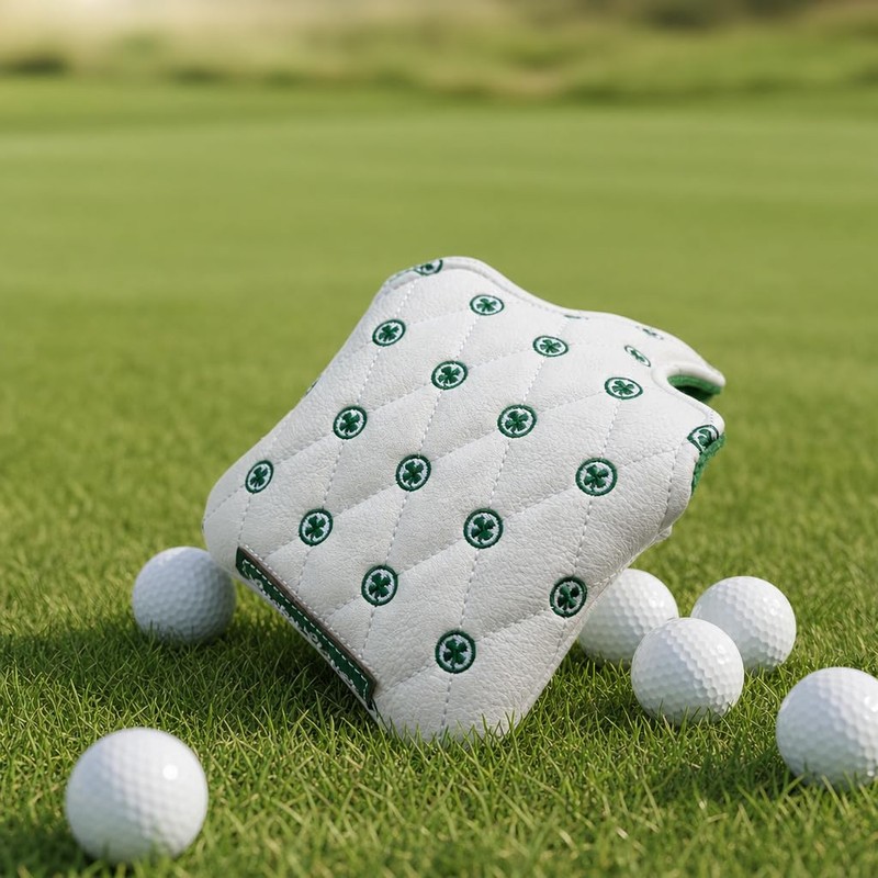 Funny Golf Square Mallet Putter Cover Mallet Headcover Magnetic, PU