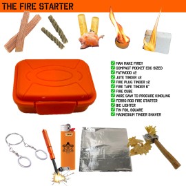 Bushcraft Fire Starter Kit Bushcraft Camping Hiking Survival Emergency Prepper