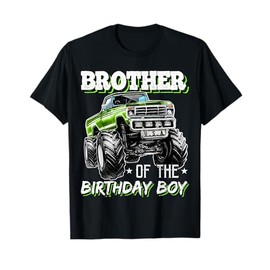 Brother of the Birthday Boy Monster Truck Birthday T-Shirt