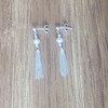 Agalea | Aretes largos de Plata ley .925 y Perla