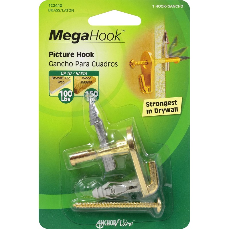 Hillman 122410 megahook kit Specialty Picture Hangers, Pack of 1,