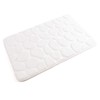 Burwells Memory Foam Luxury Pebble Bath Mat Polyester Non Slip