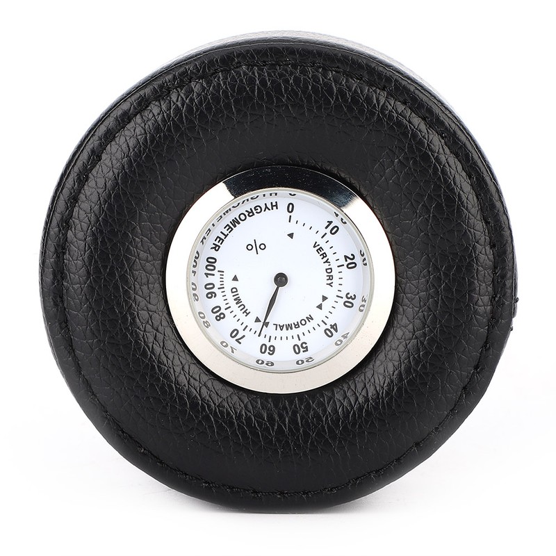 Mini Portable PU Leather Cedarwood Lined Cigar Humidor Storage Pot