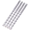 4Pcs Hammer Rock Drill Bit Sturdy Durable Efficient Convenient Round