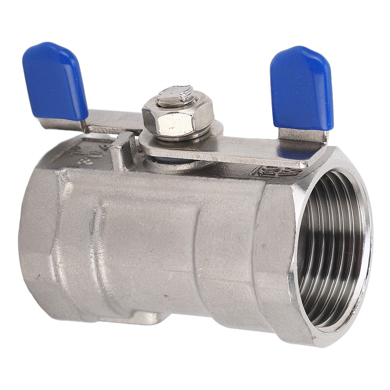 1in Full Port Ball Valve Stainless Steel Butterfly Shape Double