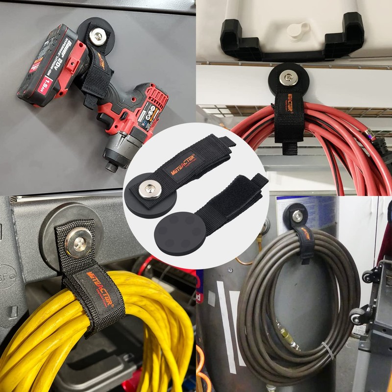 MUTUACTOR 2 Packs Magnetic Hooks Heavy Duty, Strong Magnet Garage