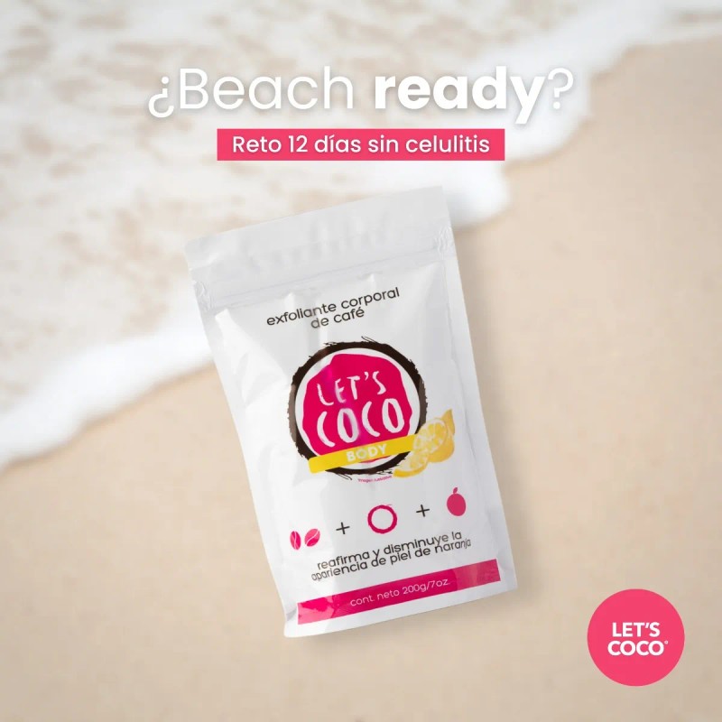 Let´s Coco | Exfoliante Natural De Café Anti-celulitis Bolsa