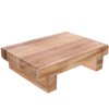 PRETYZOOM Wooden Step Stool for Kids One Step Stool Toddler