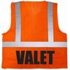 Qraphic Tee Valet Parking Safety Vest with Screen Print Design
