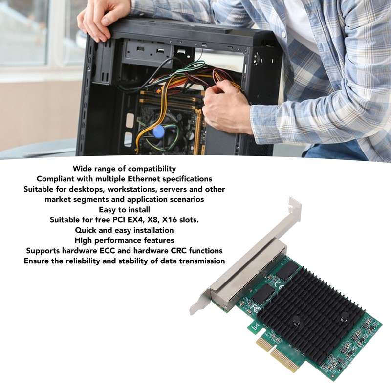 PCIe Gigabit Network Card Professional 8125B 4 Port 2.5G Copper