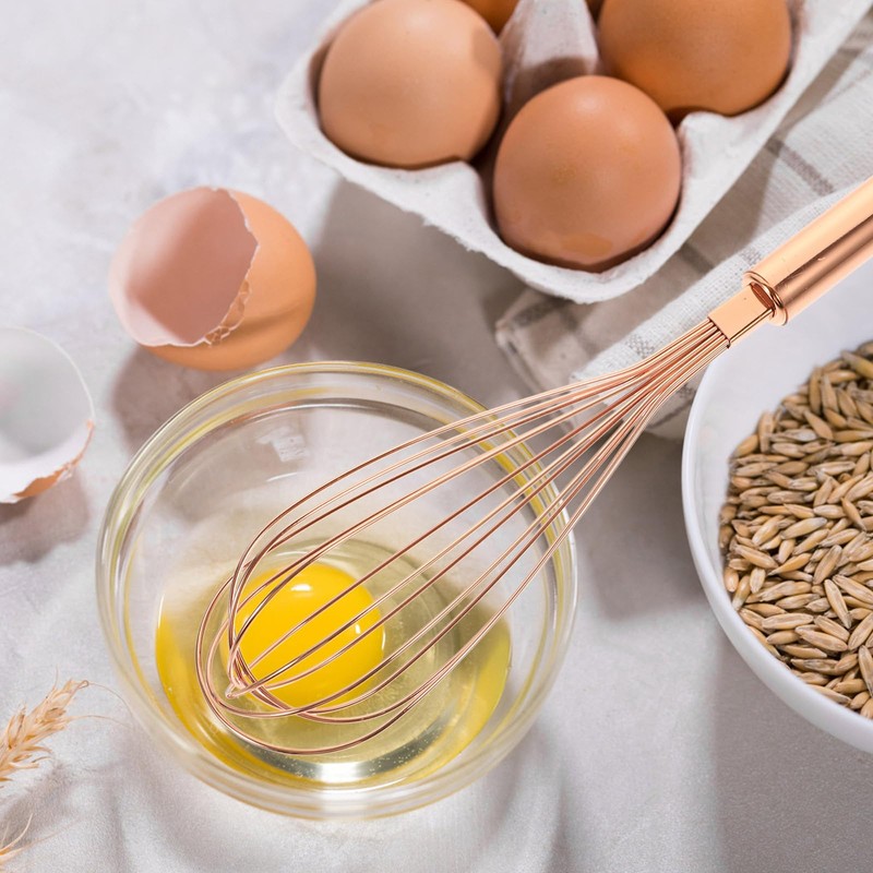 VOSAREA Mini Whisk Small Stainless Steel Whisk Kitchen Tiny Egg