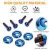 JERBOR Titanium Windshield Screws for Street Glide, Performance Windscreen Bolts