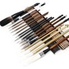 18Pcs Chinese Calligraphy Brushes Set with Writing Paper Roll-Up Brush