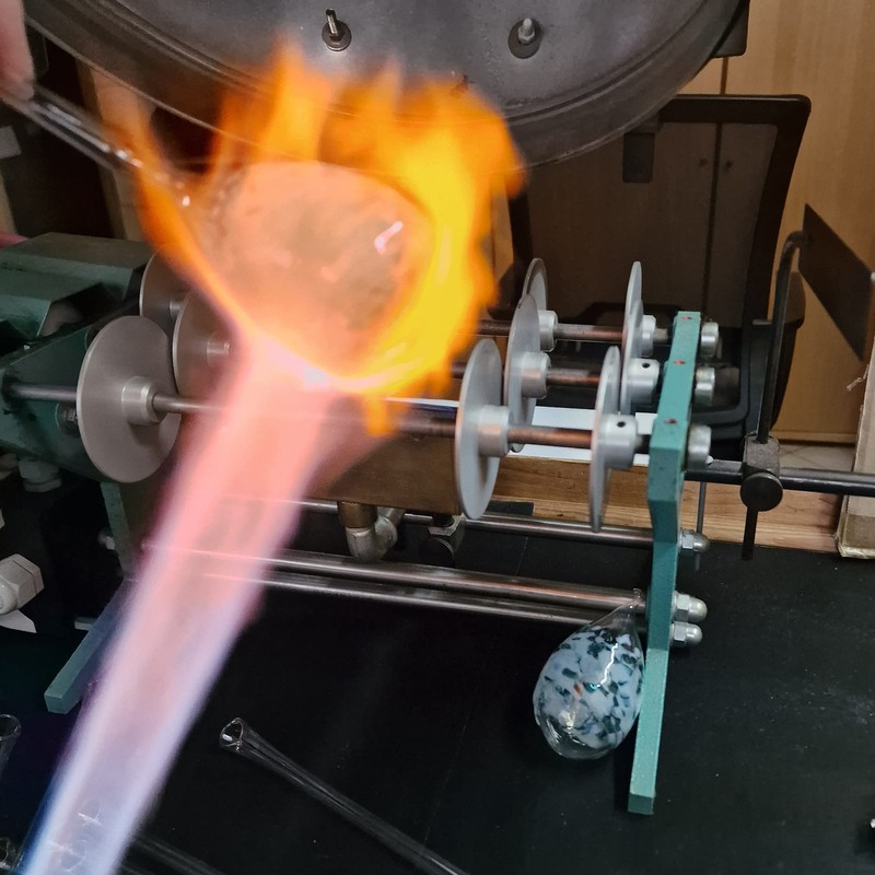 Lauschaer Glas Glass Easter Eggs with Granules, Various Sizes and