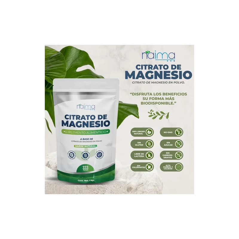 Citrato De Magnesio 1 Kg 100% Puro Sin Sabor